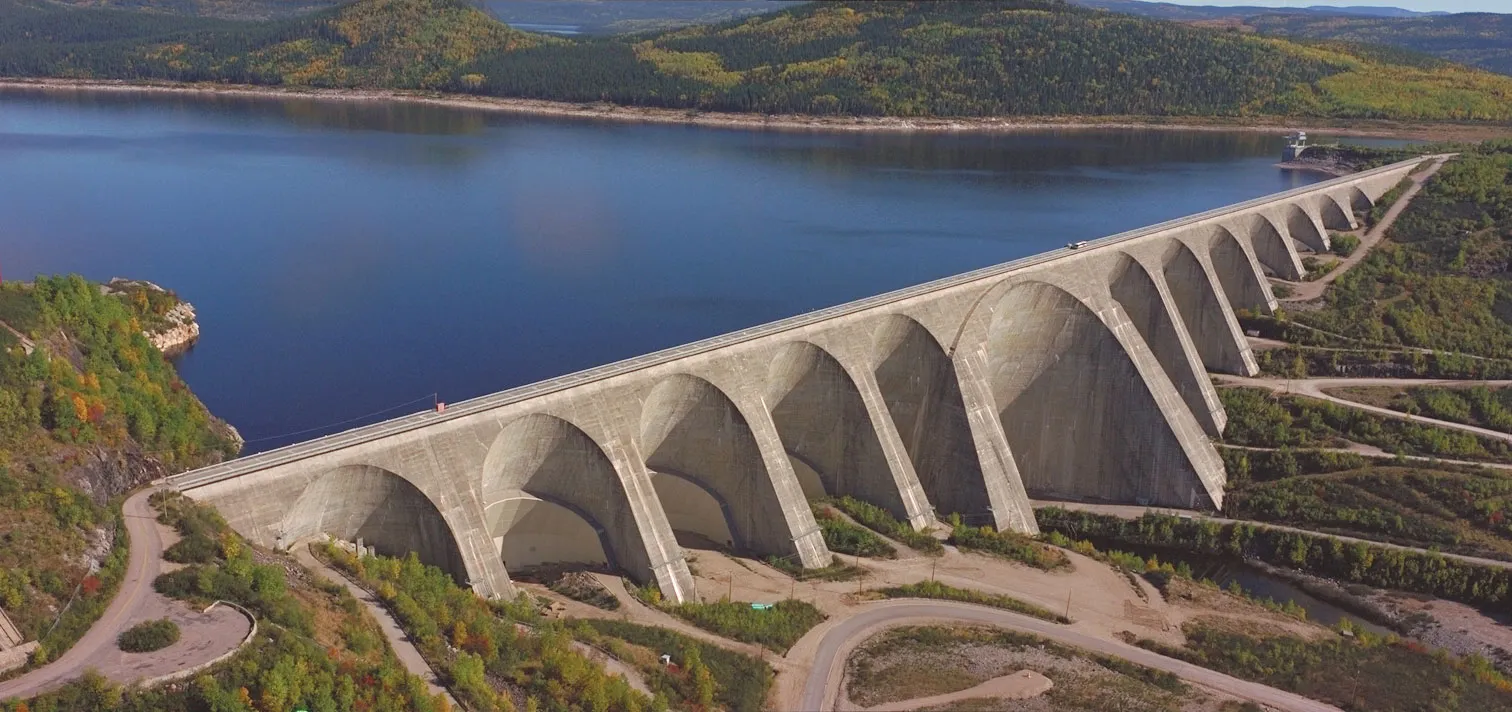 CA Quebec Multiple Arch Dam of Daniel Johnson